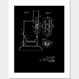 Draft Attachment for Stoves Vintage Patent Drawing Posters and Art